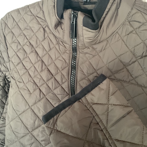 Olive green quilted jacket - Picture 3 of 5